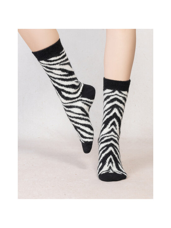 Bleuforêt - Alpaca Wool Zebra Pattern -sukat - AR5 / NOIR | Stockmann - photo 2