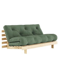 Karup - Roots-futonsohva olive green/mänty L 160 cm - GREEN | Stockmann