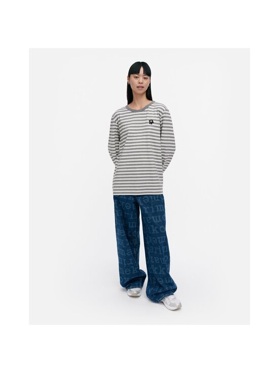 Marimekko - Tasaraita Unisex Unikko Kioski -trikoopaita - 894 GREY MELANGE, OFF WHITE - photo 6 Marimekko - Tasaraita Unisex Unikko Kioski -trikoopaita - 894 GREY MELANGE, OFF WHITE | Stockmann - photo 6