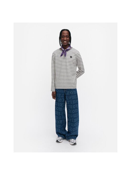 Marimekko - Tasaraita Unisex Unikko Kioski -trikoopaita - 894 GREY MELANGE, OFF WHITE - photo 7 Marimekko - Tasaraita Unisex Unikko Kioski -trikoopaita - 894 GREY MELANGE, OFF WHITE | Stockmann - photo 7
