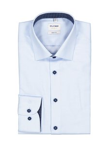 Olymp - Triiksärk Body Fit Contrast Button & Trim - 12 LIGHT BLUE | Stockmann
