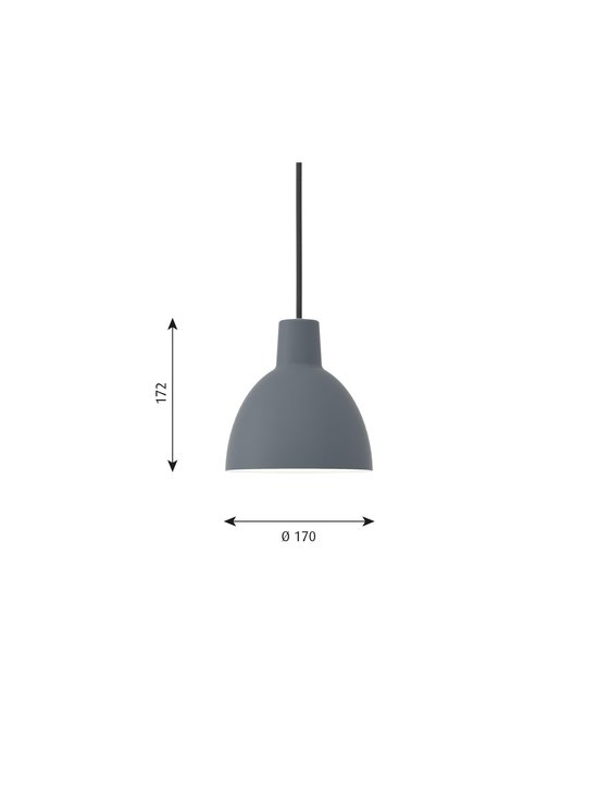 Louis Poulsen - Toldbod-riippuvalaisin Ø 17 cm - BLUE GREY - photo 2 Louis Poulsen - Toldbod-riippuvalaisin Ø 17 cm - BLUE GREY | Stockmann - photo 2