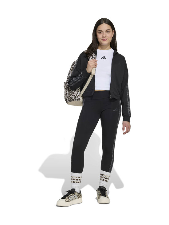 adidas Sportswear - 3-Stripes legingi - KC7207 BLACK/MULTCO/GRESIX | Stockmann - photo 3