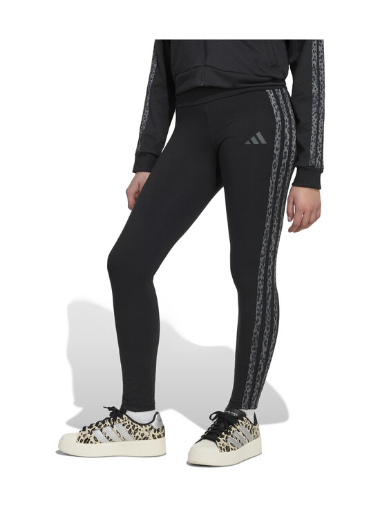 adidas Sportswear - 3-Stripes legingi - KC7207 BLACK/MULTCO/GRESIX | Stockmann - photo 4