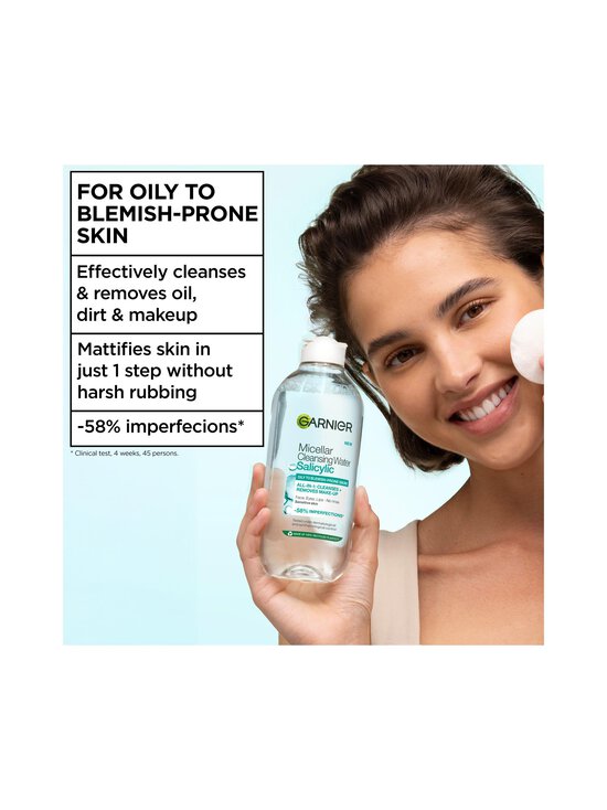 Garnier - Micellar Salisylic Acid Cleansing Water attīrošs micelārais ūdens, 400 ml - NO COL | Stockmann - photo 2