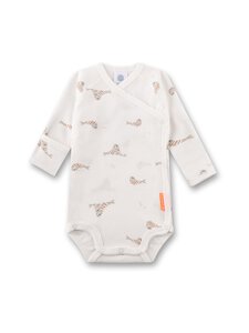 Sanetta - Baby B. Wrapover Body Seal bodijs - 1948 WHITE PEBBLE | Stockmann