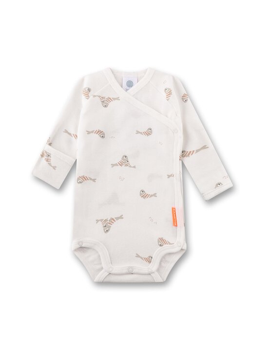 Sanetta - Baby B. Wrapover Body Seal bodijs - 1948 WHITE PEBBLE | Stockmann - photo 1