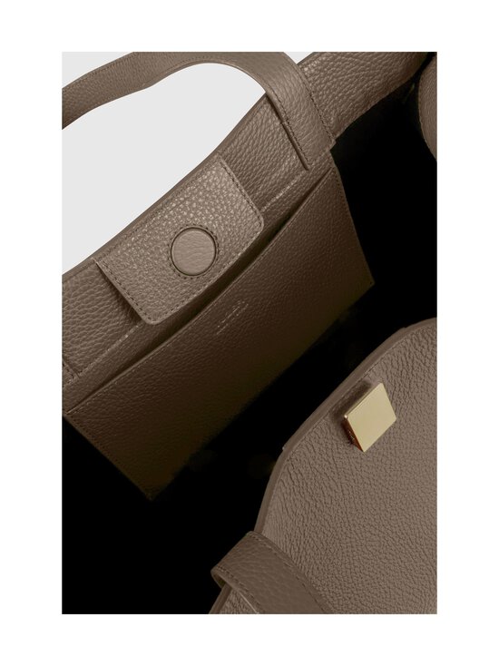 YUZEFI - Gyoza Tote Pebble Grain -nahkalaukku - TAUPE | Stockmann - photo 4
