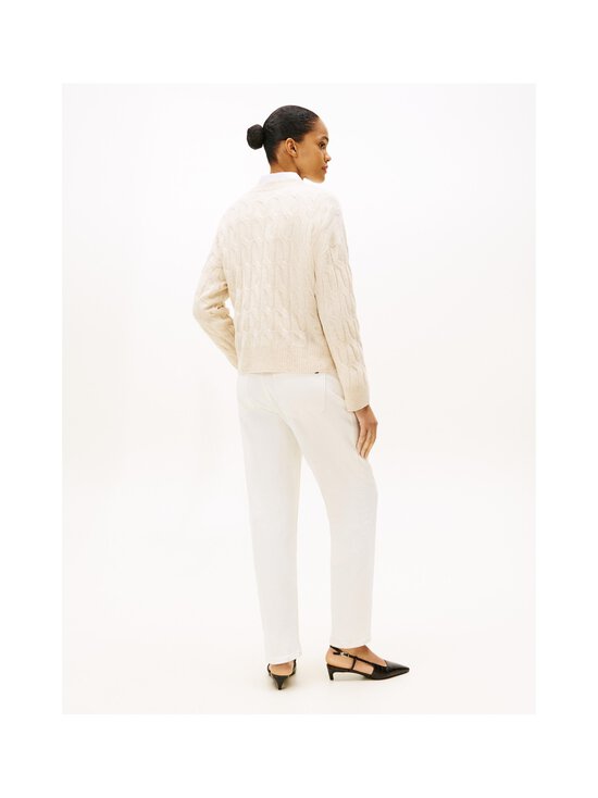 Tommy Hilfiger - Soft Wool Cable V-neck adīta jaka - ADK HEATHER OATMILK | Stockmann - photo 3