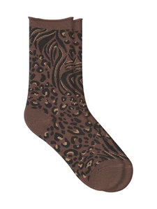 Bleuforêt - Merino Wool With Animal Pattern -sukat - FF4 / CHOCOLAT | Stockmann