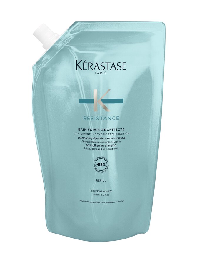Kerastase - Bain Force Architecte Refill -shampookylpy, Täyttöpakkaus, 500 Ml