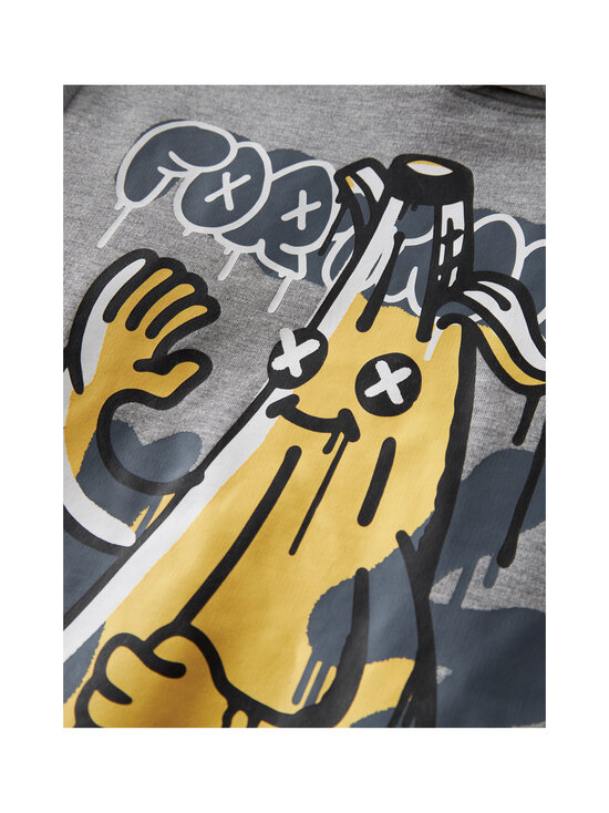 Name It - Kapuutsiga dressipluus NkmFox Fortnite Regular - GREY MELANGE | Stockmann - photo 3