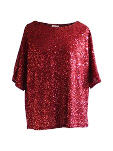 Lili Marleena - Sequin blūze ar fliteriem - RED | Stockmann
