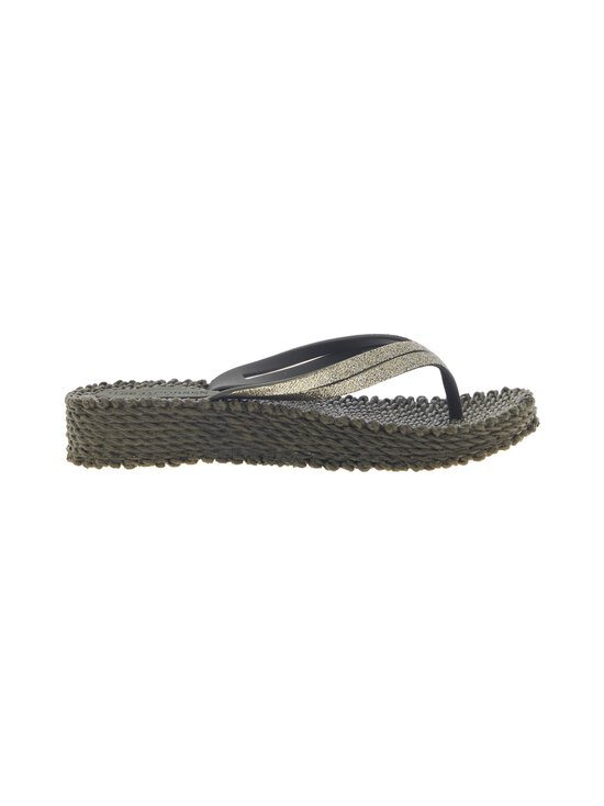 Cheerful flip flop wedge sandales