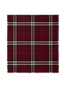 Burberry - Giant Check -huivi - A1308 OXBLOOD | Stockmann