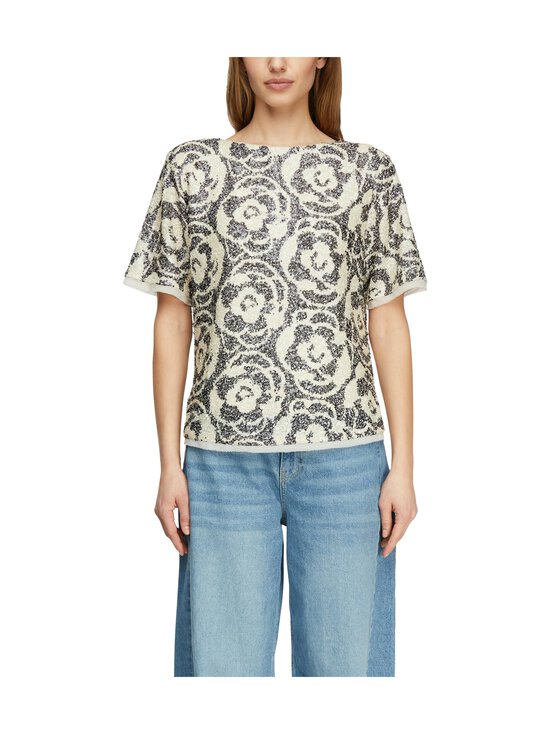 Comma - Paljettipaita - 59C0 BEIGE NAVY | Stockmann - photo 2