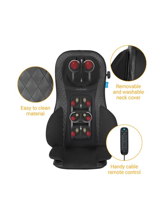 Medisana - MCG820 Gel Shiatsu Acupressure Massage -hierontaistuin - BLACK | Stockmann - photo 8