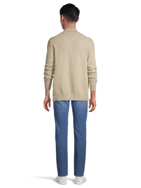GANT - Micro Textured Zip -puuvillaneuletakki - 198 OAT MELANGE | Stockmann - photo 3