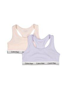Calvin Klein Kids - Bralette-alustoppi 2-pack - 0VN SILVERPEONY/PURPLEHEATHER | Stockmann