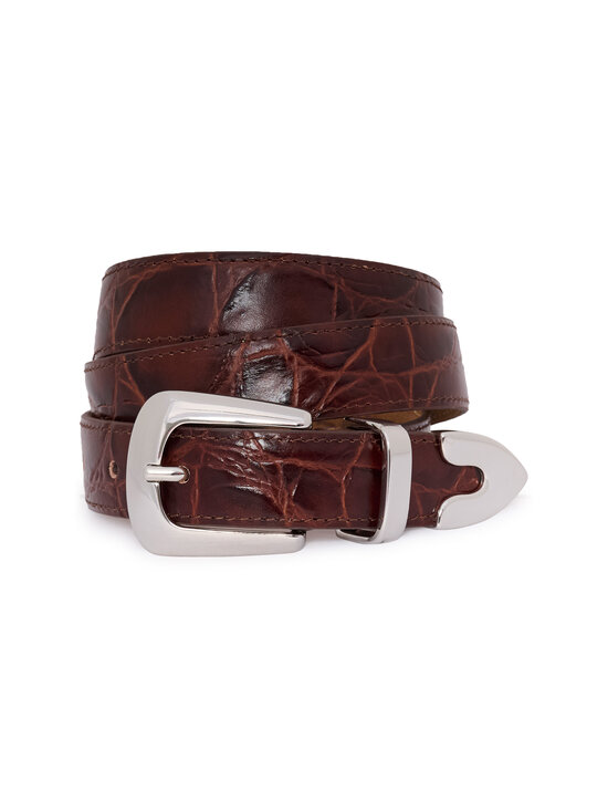 Gestuz - GZsuva Patent ādas josta - 130 DARK BROWN CROCO | Stockmann - photo 1