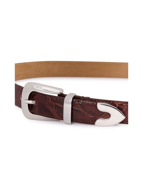 Gestuz - GZsuva Patent ādas josta - 130 DARK BROWN CROCO | Stockmann - photo 4