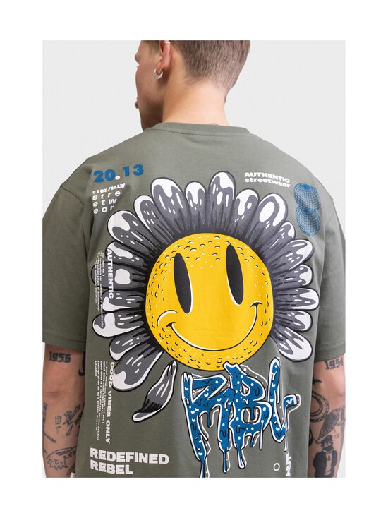 Redefined Rebel - Tobias Smiley t-paita - AGAVE GREEN | Stockmann - photo 4