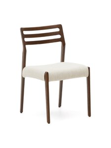 Kave Home - Cudia-tuoli beige chenille / pähkinä - BROWN | Stockmann