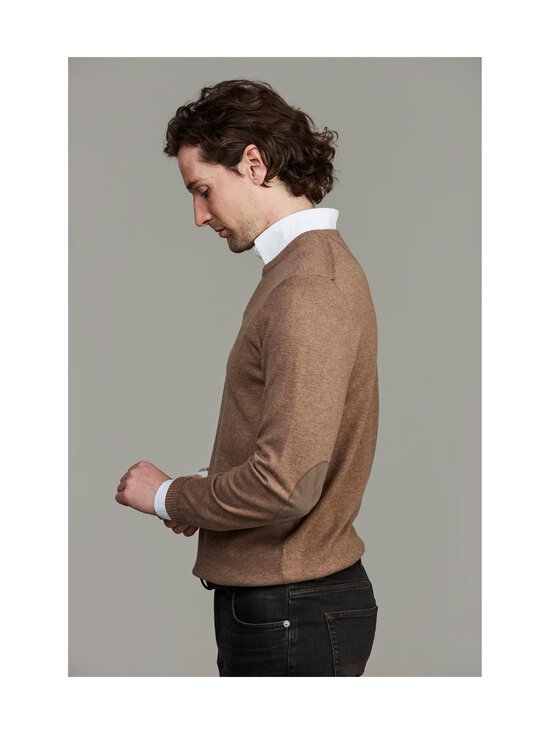 HANSEN&JACOB - Crew Neck Patch -neulepaita - 62 TOFFE BROWN | Stockmann - photo 3