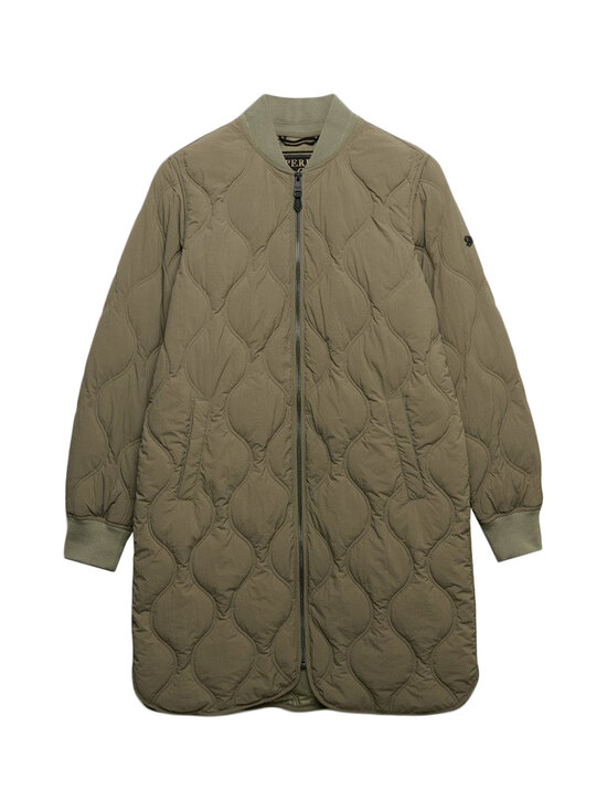 Superdry - Long Onion Quilt Liner -tikkitakki - 1KH LIGHT KHAKI GREEN | Stockmann - photo 1