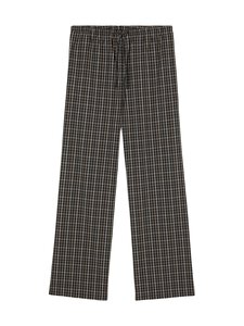 Róhe - Relaxed fit Checked -housut - 988_520 BLACK / BROWN CHECK | Stockmann