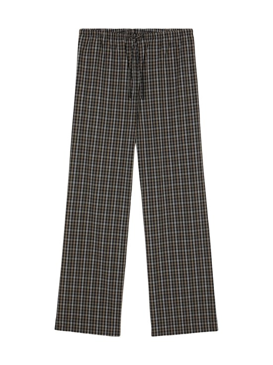 Róhe - Relaxed fit Checked -housut - 988_520 BLACK / BROWN CHECK | Stockmann - photo 1