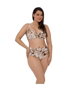 Marc & André - Stay Wild High Waist bikīni apakšdaļa - WHITE/ BROWN (WT1/BR5) | Stockmann