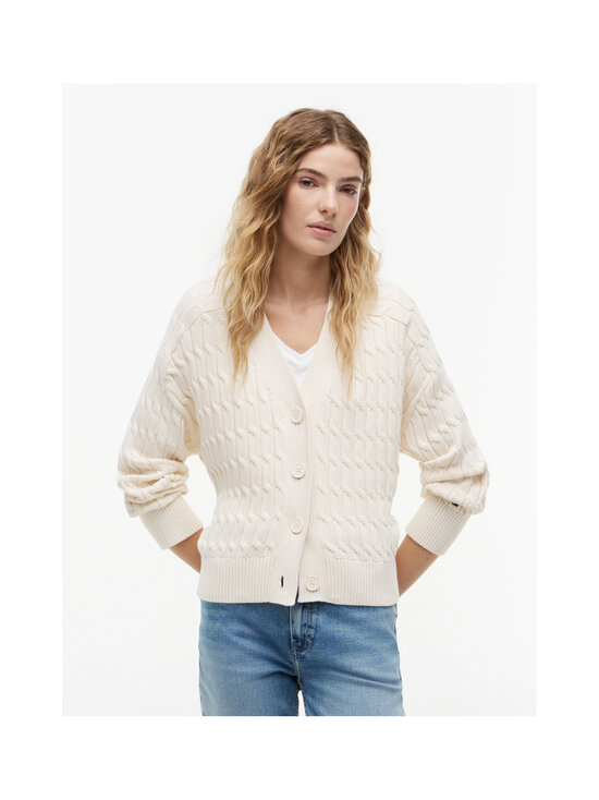 Tommy Hilfiger - Cable adīta jaka - Z00 IVORY PETAL | Stockmann - photo 3