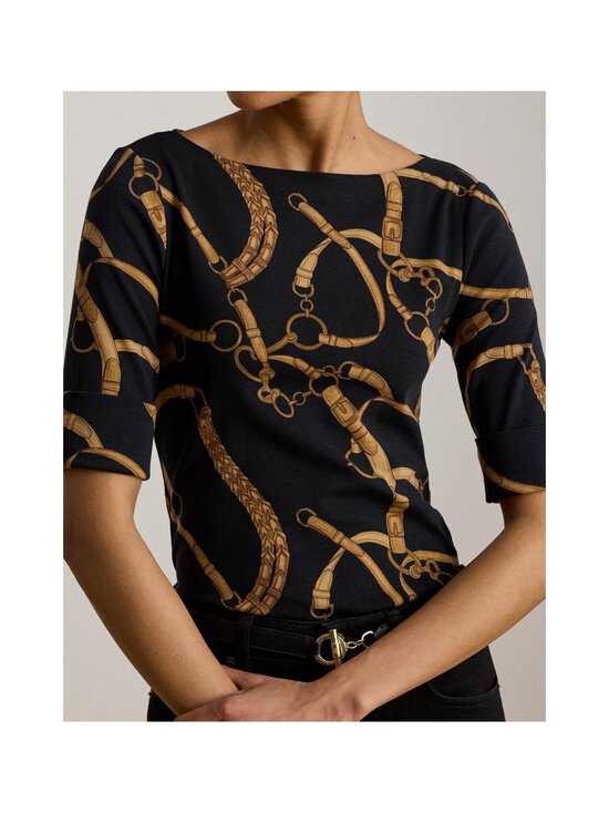 Lauren Ralph Lauren - Knit t-paita - BLACK/TAN | Stockmann - photo 5