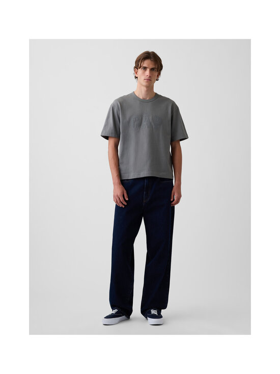 GAP - Relaxed Cropped Logo T-krekls - CASTOR GRAY 18-0510 | Stockmann - photo 2