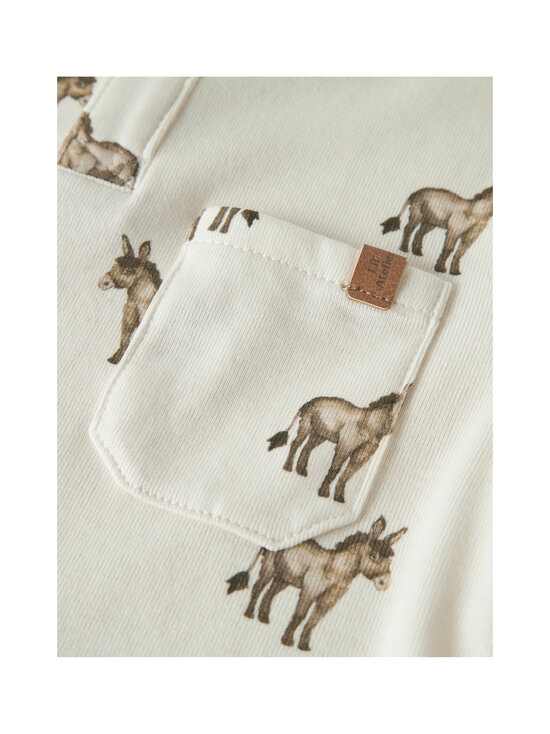 Lil' Atelier - NmmLayo Sio Slim -trikoopaita - COCONUT MILK AOP:DONKY | Stockmann - photo 3