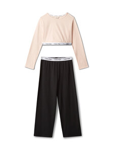 Calvin Klein Kids - Logo Knit Set -pyjama - 0J4 SPANISHVILLA/BLACK | Stockmann