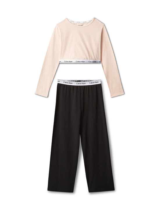Calvin Klein Kids - Logo Knit Set -pyjama - 0J4 SPANISHVILLA/BLACK | Stockmann - photo 1