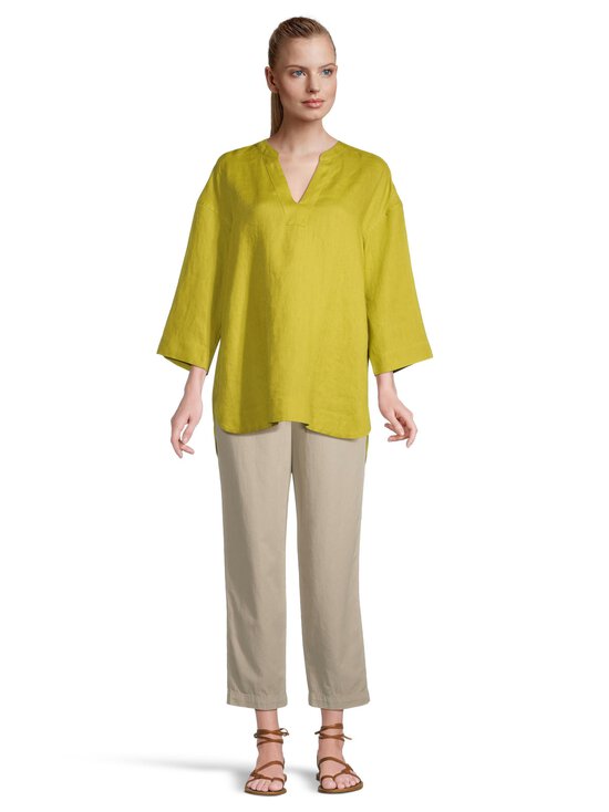 ESSENTIALS by Stockmann - Amalia-pellavatunika - LIME GREEN | Stockmann - photo 2