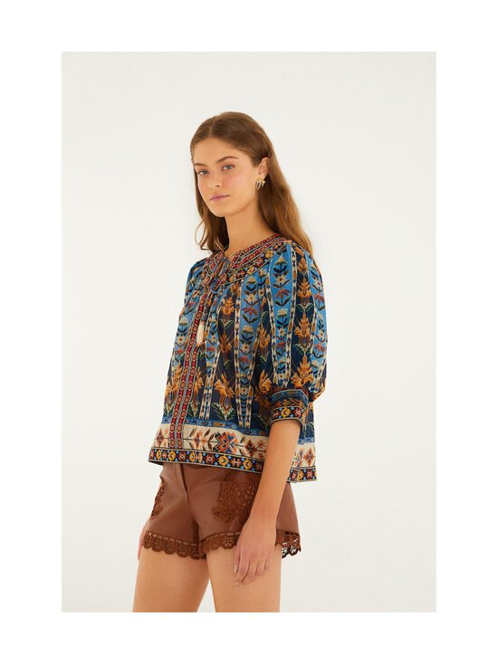 Farm Rio - Embroidered Tapestry -pusero - 26032 EMBROIDERED TAPESTRY BLUE | Stockmann - photo 3