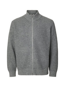 Selected - Kardigan SlmCody Full Zip - MEDIUM GREY MELANGE | Stockmann