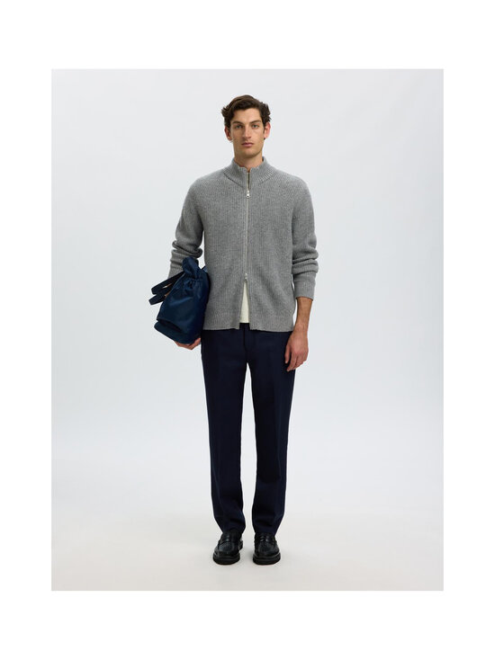 Selected - Kardigan SlmCody Full Zip - MEDIUM GREY MELANGE | Stockmann - photo 3