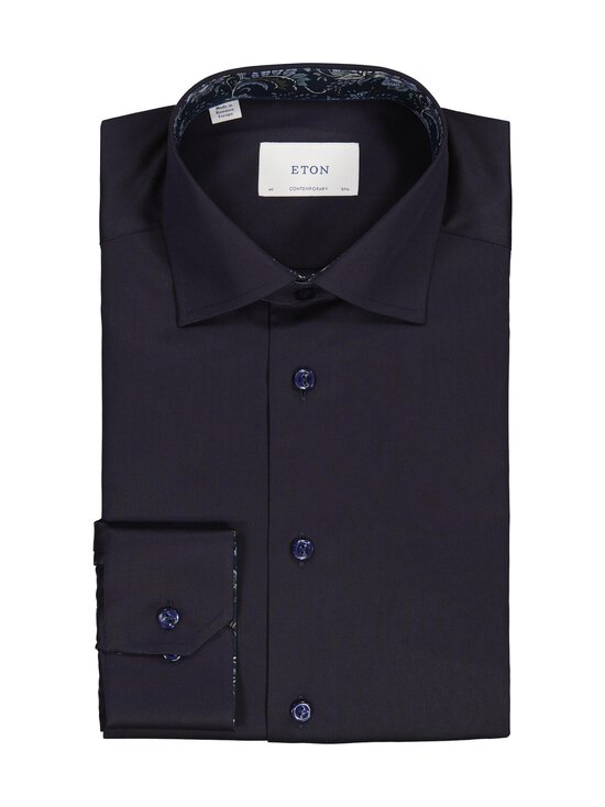 Eton - Contemporary Fit Floral Effect Signature -kauluspaita - 29 NAVY BLUE | Stockmann - photo 1