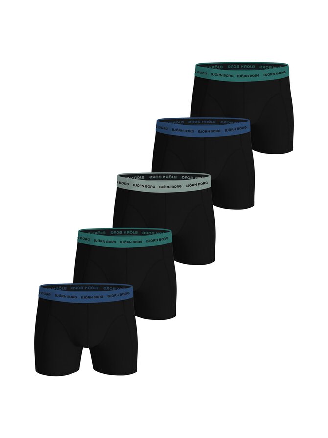 Björn Borg - Cotton Stretch Boxer -alushousut 5 Pack - Miehet