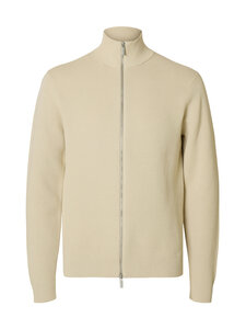 Selected - SlmDane Zip adīta jaka - OATMEAL | Stockmann