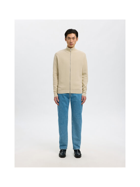 Selected - SlmDane Zip adīta jaka - OATMEAL | Stockmann - photo 3