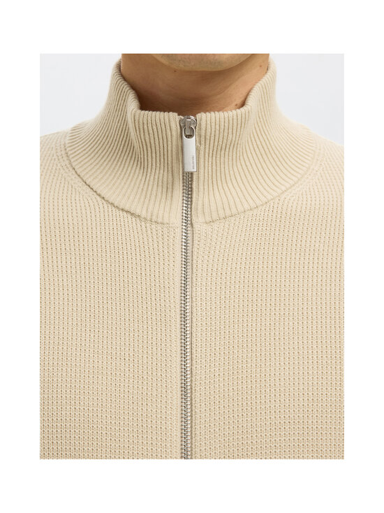 Selected - SlmDane Zip adīta jaka - OATMEAL | Stockmann - photo 5