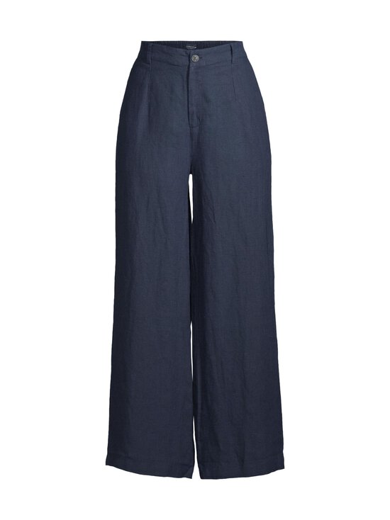High Waist Wide-Leg -pellavahousut