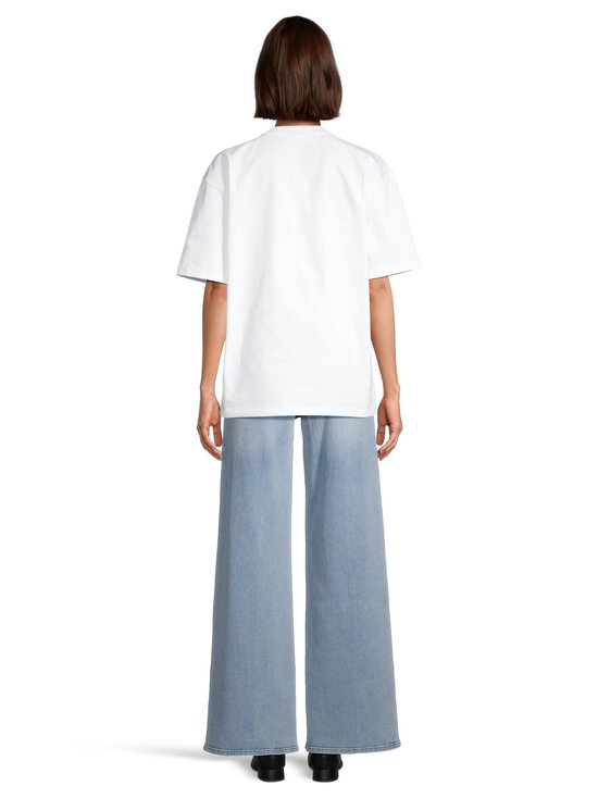 Ganni - Heavy Cotton Jersey Beaded Baby Tiger -trikoopaita - 151 BRIGHT WHITE | Stockmann - photo 3