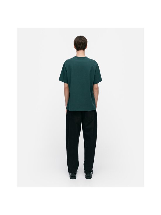 Marimekko - Men's Fit Embla Unikko -paita - 619 DARK GREEN, SILVER | Stockmann - photo 5